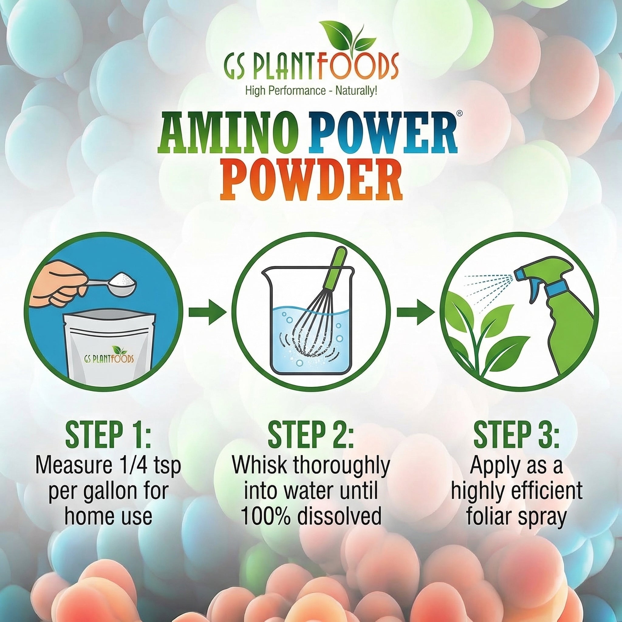 Amino Power Powder Nitrogen Fertilizer Water Soluble Plant Growth