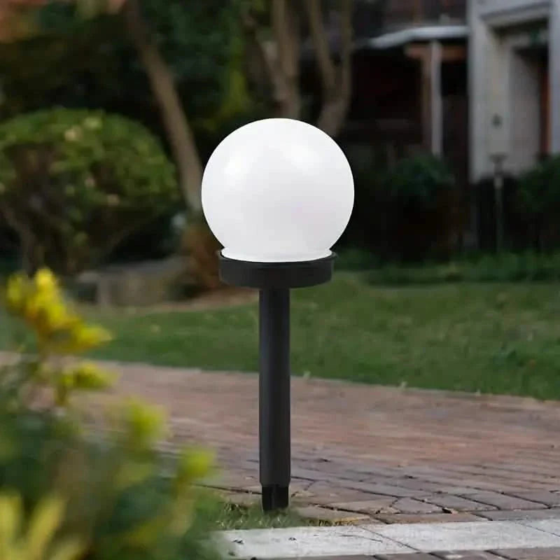 2 Pack Solar LED Globe Garden Lights Outdoor Pathway Decor