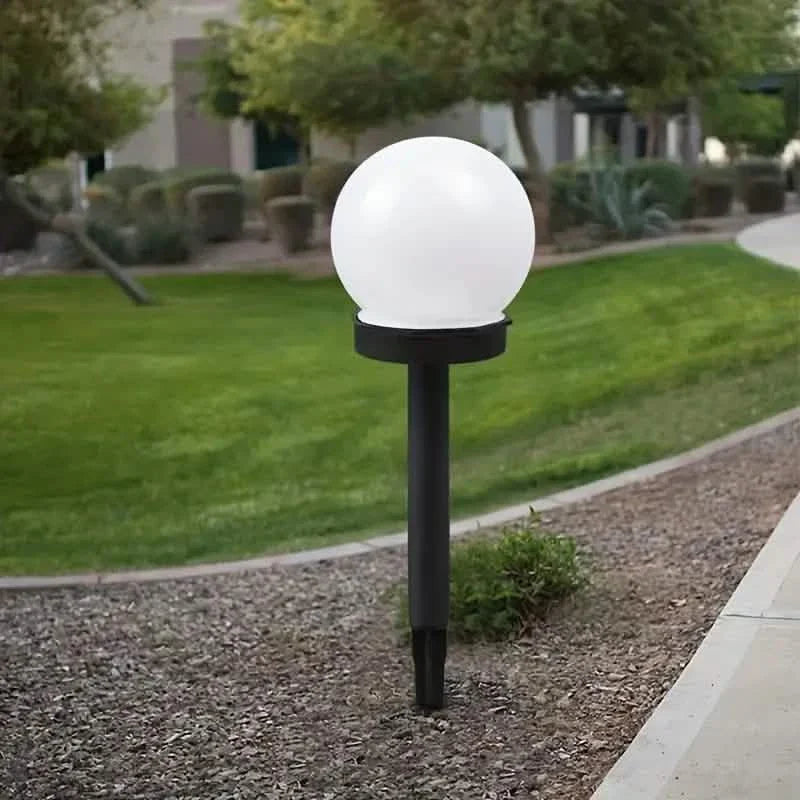 2 Pack Solar LED Globe Garden Lights Outdoor Pathway Decor