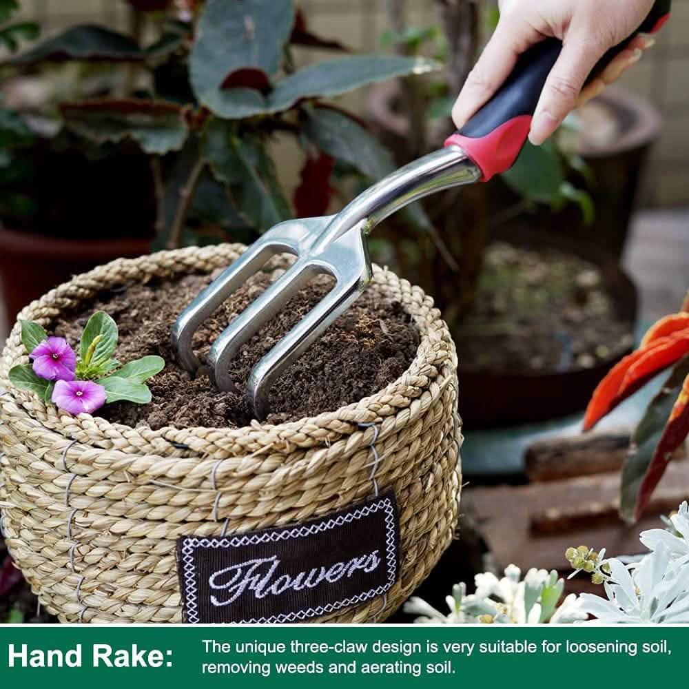 3 Piece Cast Aluminum Heavy Duty Gardening Tool Kit Set