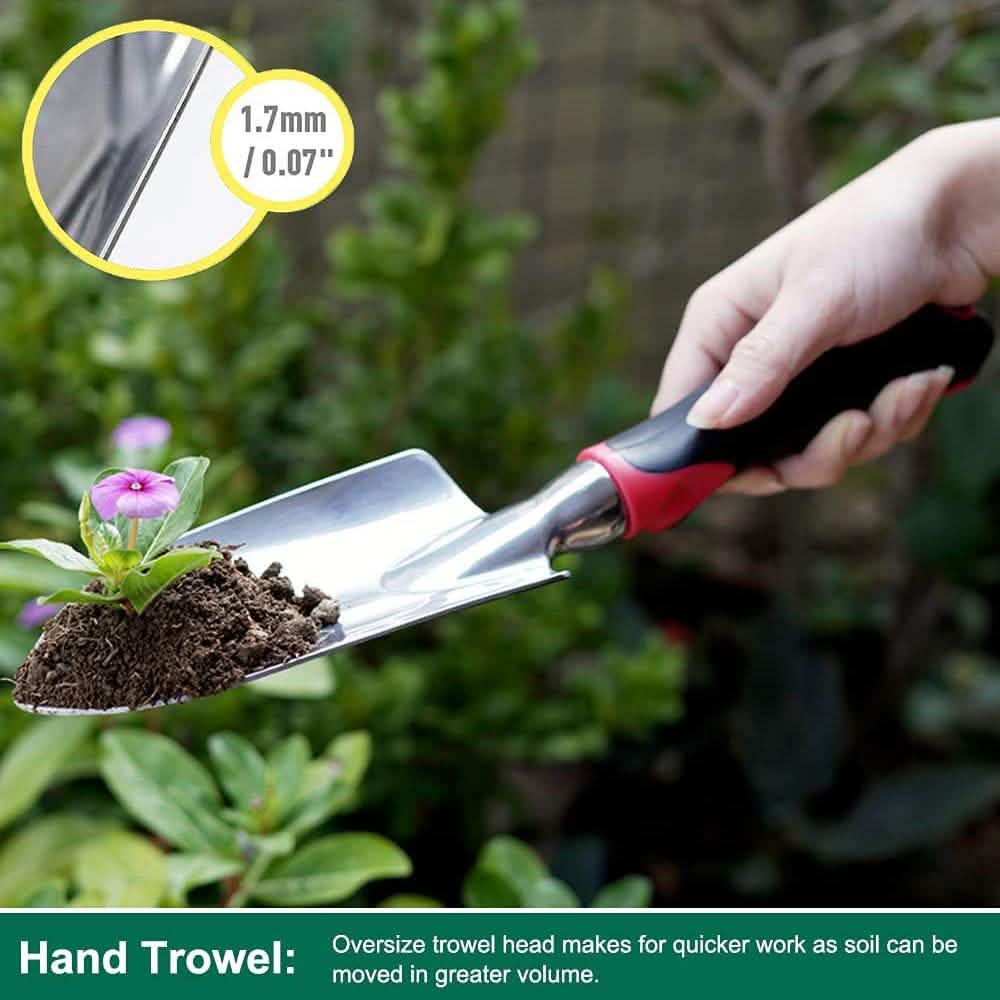 3 Piece Cast Aluminum Heavy Duty Gardening Tool Kit Set