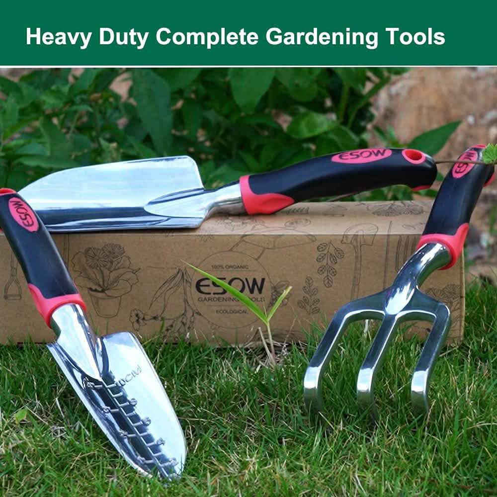 3 Piece Cast Aluminum Heavy Duty Gardening Tool Kit Set