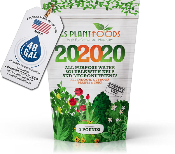 20-20-20 All Purpose Fertilizer with Kelp Micronutrients Plant Food