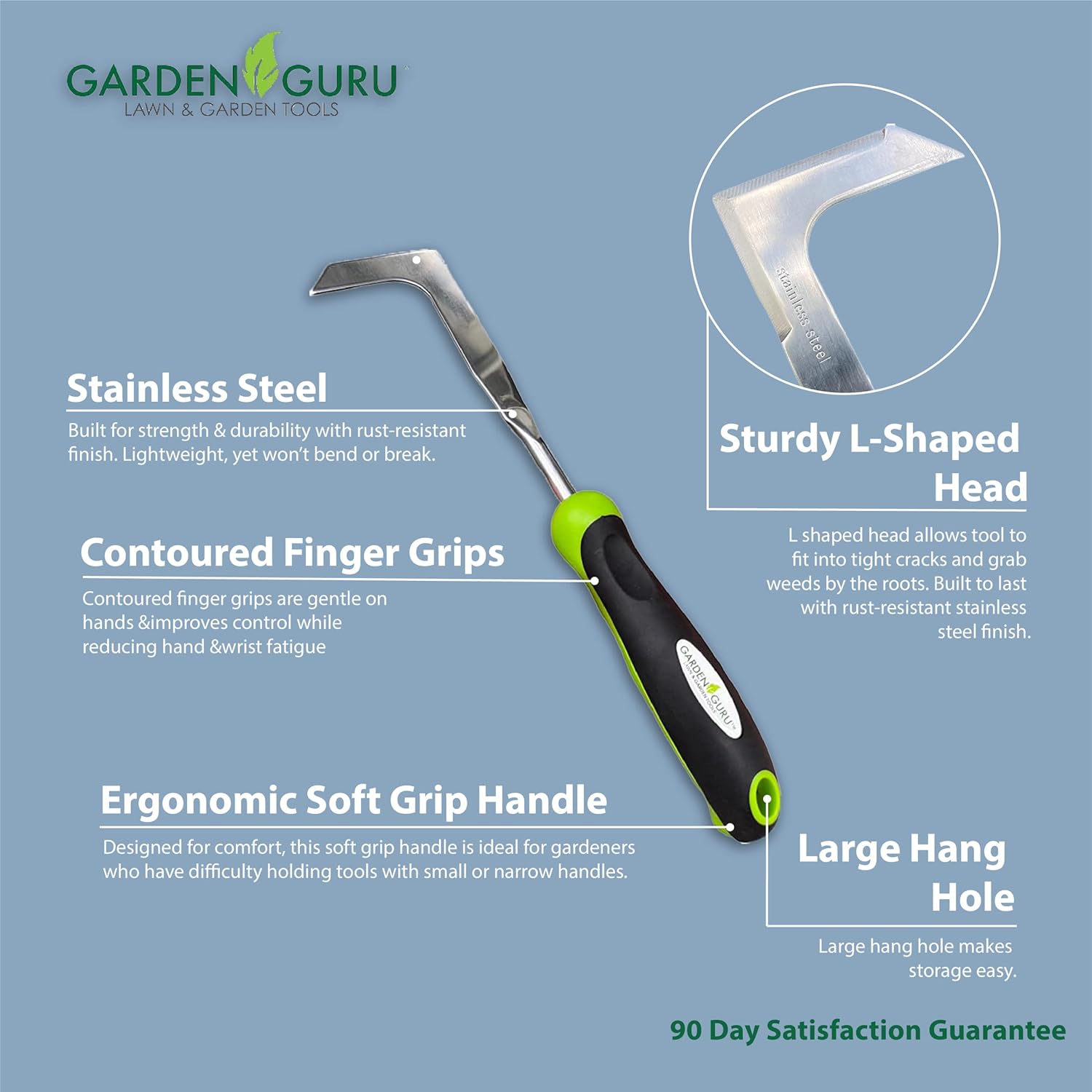 Garden Patio Crack Weeder Tool Weed Removal Hand Scraper Tool