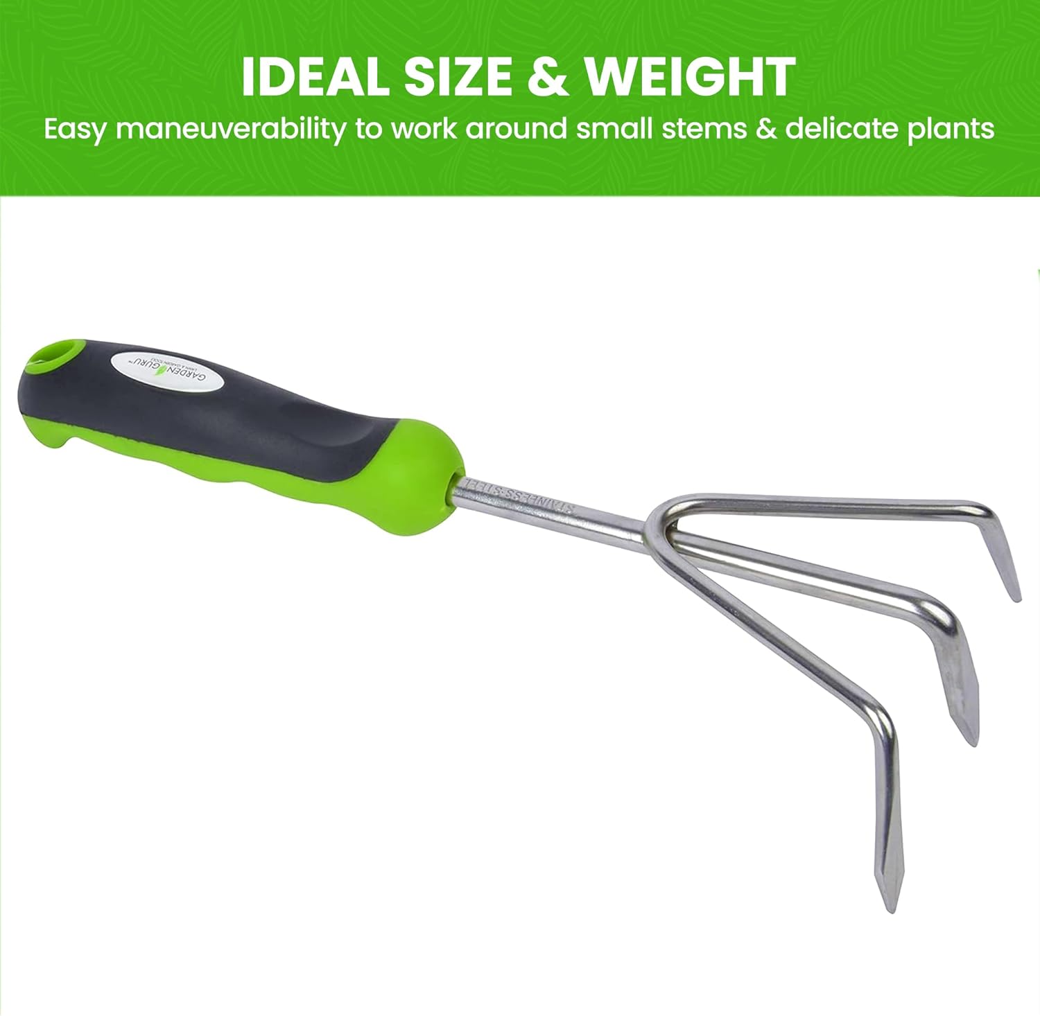 3 Piece Stainless Steel Gardening Tool Set Trowel Cultivator Transplanter