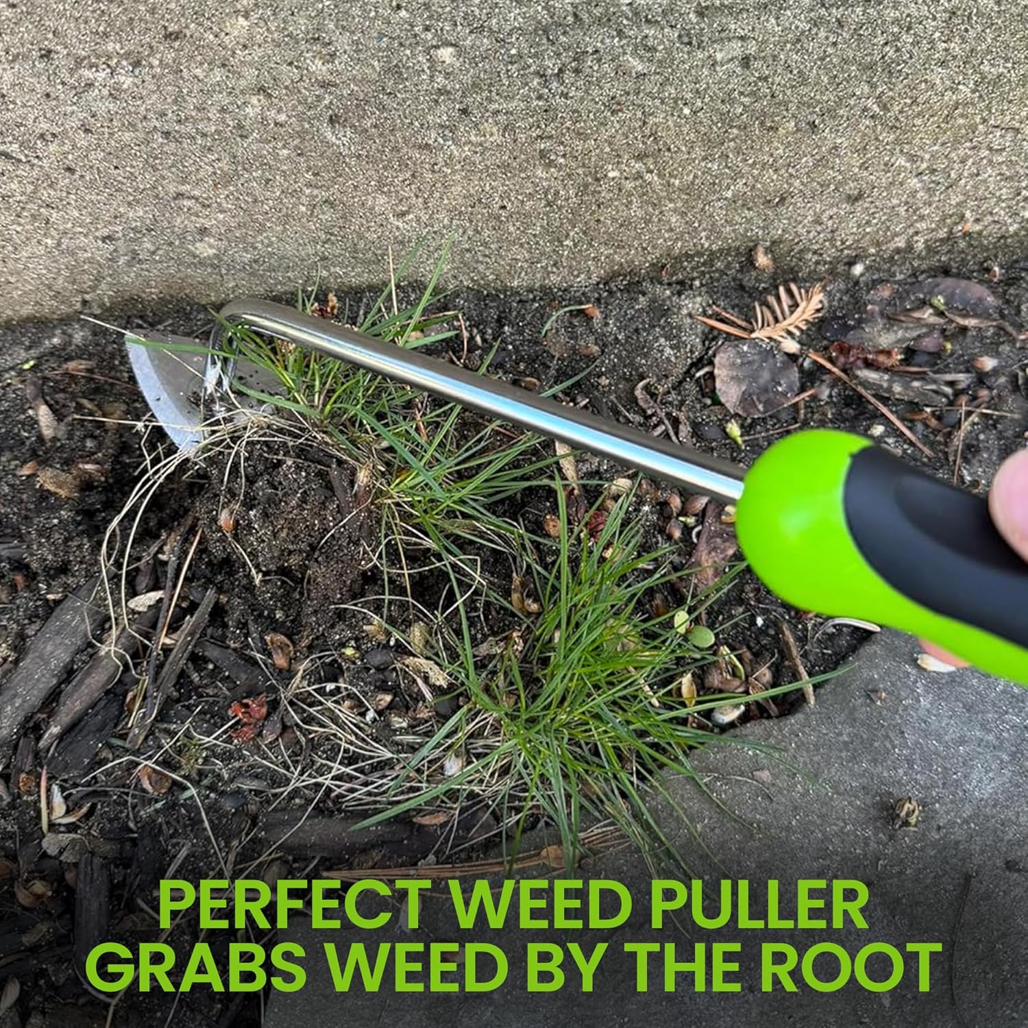 Garden Root Weeder Tool Stainless Steel Weed Removal Hand Tool