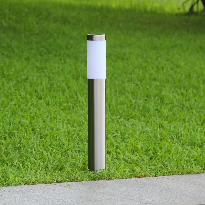 Solar Luxury LED Stainless Steel Garden Pathway Lamp Outdoor Light