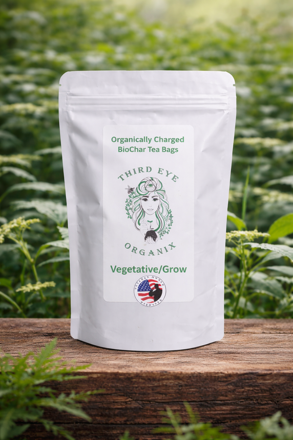 Organic Biochar Plant Tea Vegetative Grow Soil Nutrient Booster