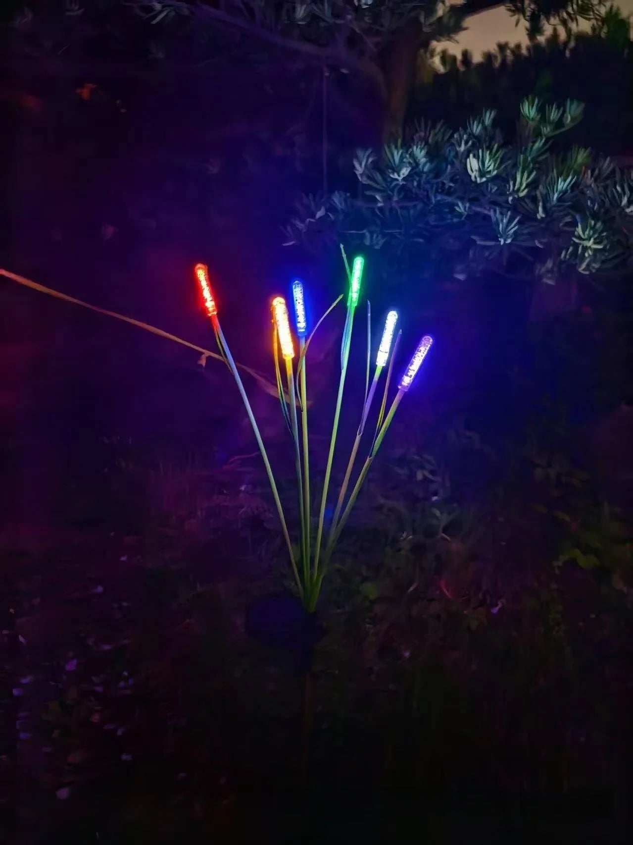 Solar Firefly Swaying Garden Light LED Reed Outdoor Pathway Lamp