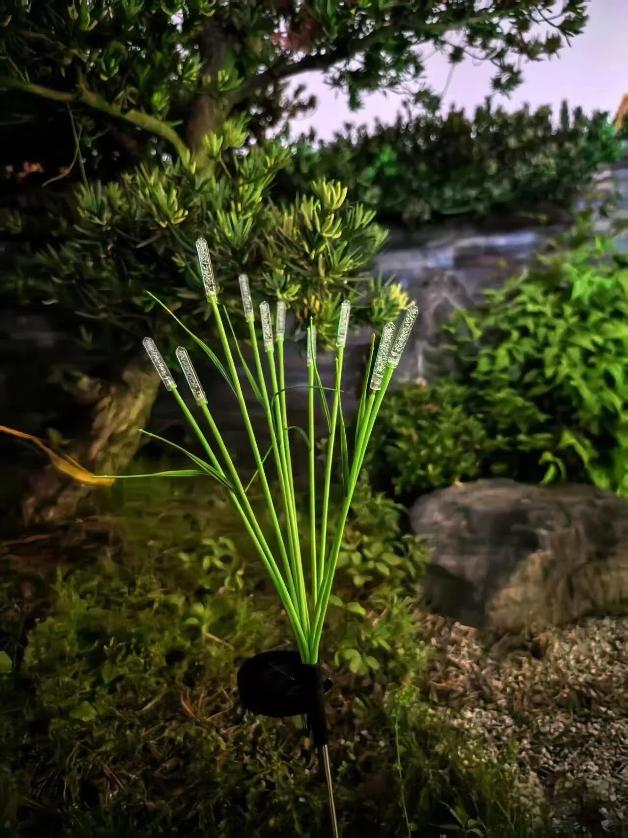 Solar Firefly Swaying Garden Light LED Reed Outdoor Pathway Lamp