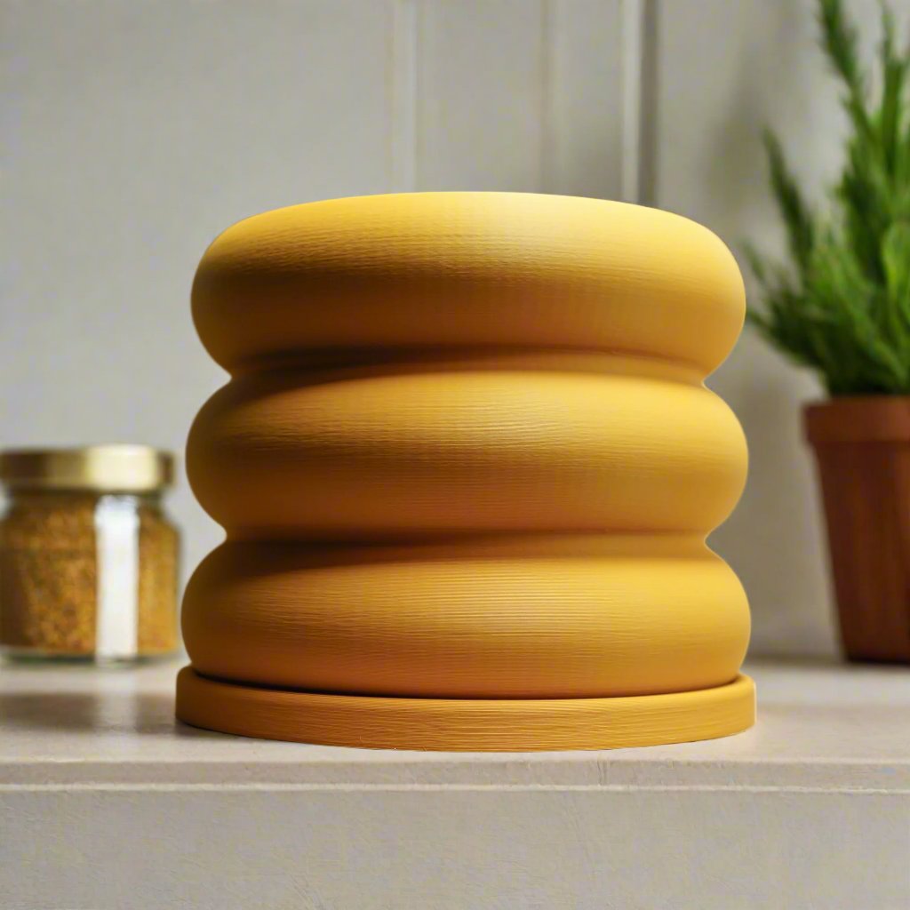 Bubble Donut Planter with Drainage Modern Decorative Plant Pot