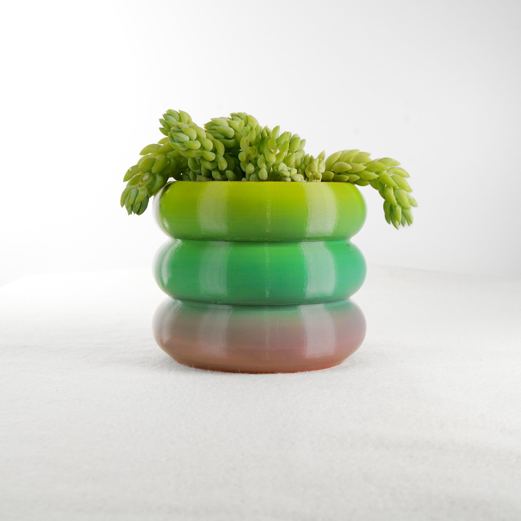 Bubble Donut Planter with Drainage Modern Decorative Plant Pot