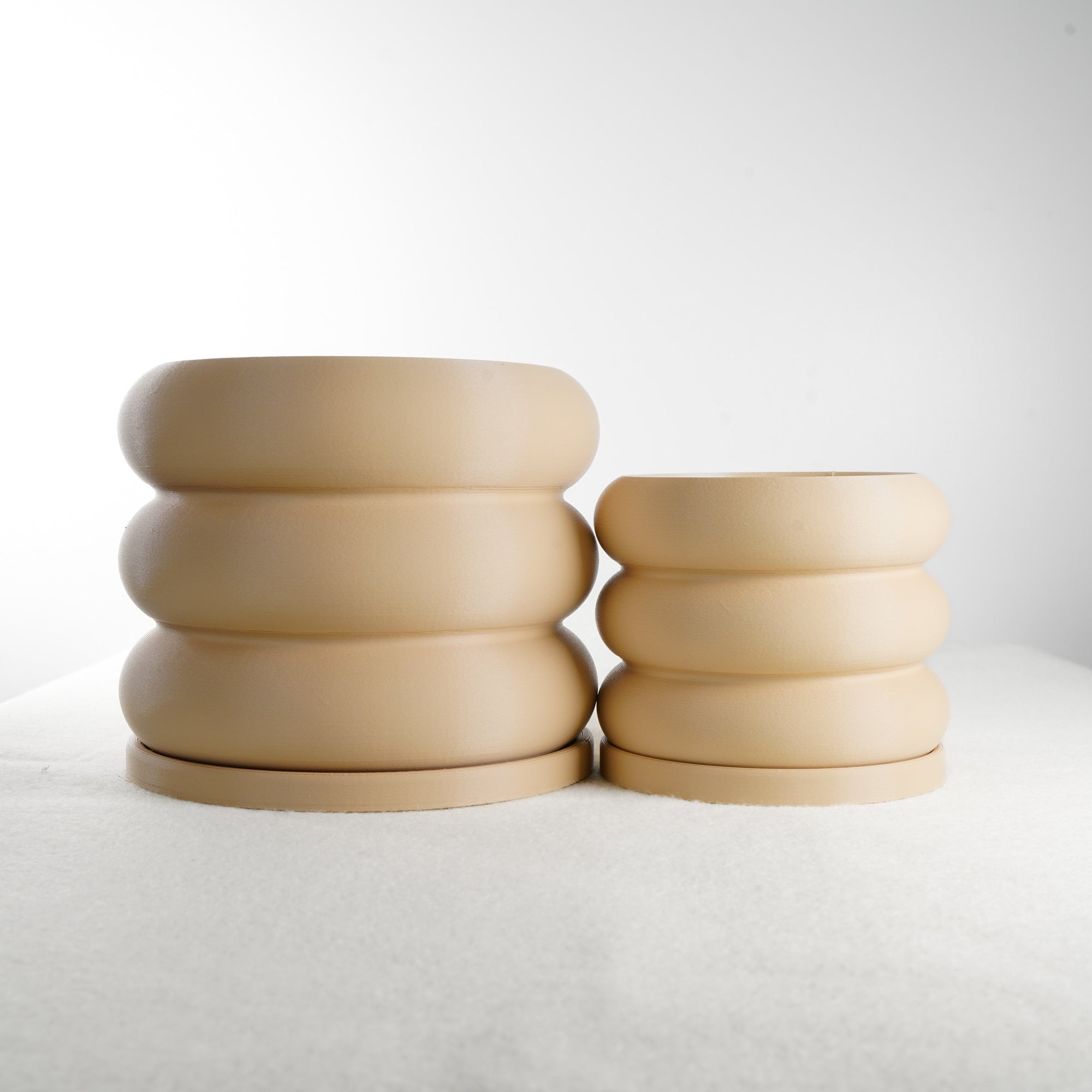 Bubble Donut Planter with Drainage Modern Decorative Plant Pot