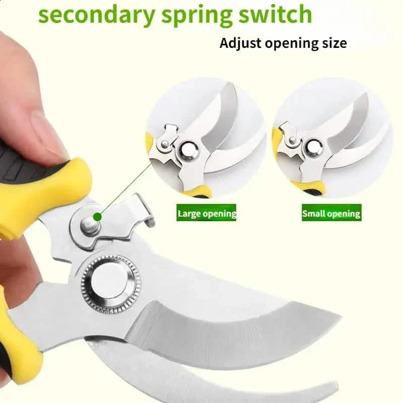 Heavy Duty Pruning Shears Rust Proof Stainless Steel Garden Cutter