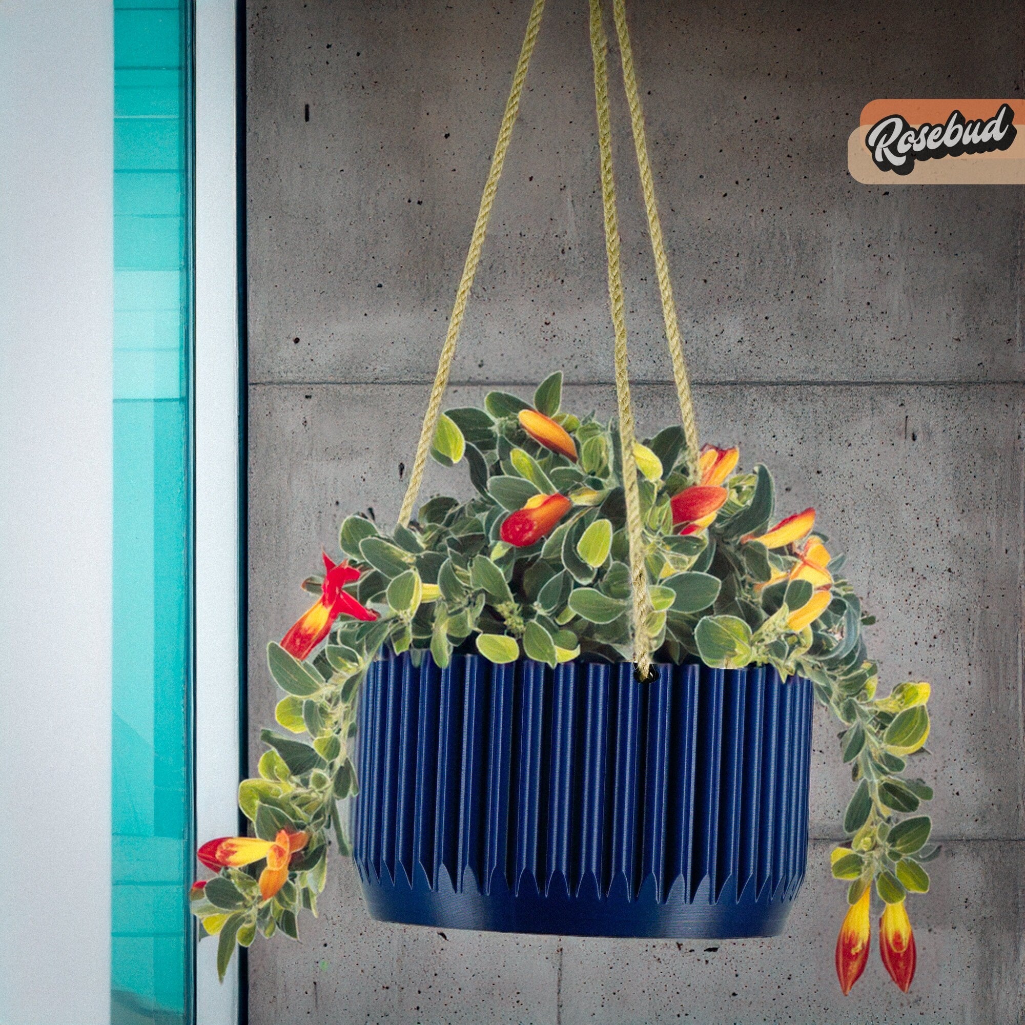 Bowl Hanging Plant Pot Indoor Outdoor Garden Planter
