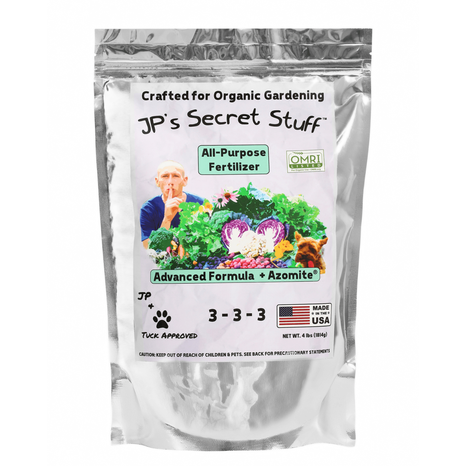 Secret Stuff Organic All Purpose Fertilizer 3-3-3 4lb