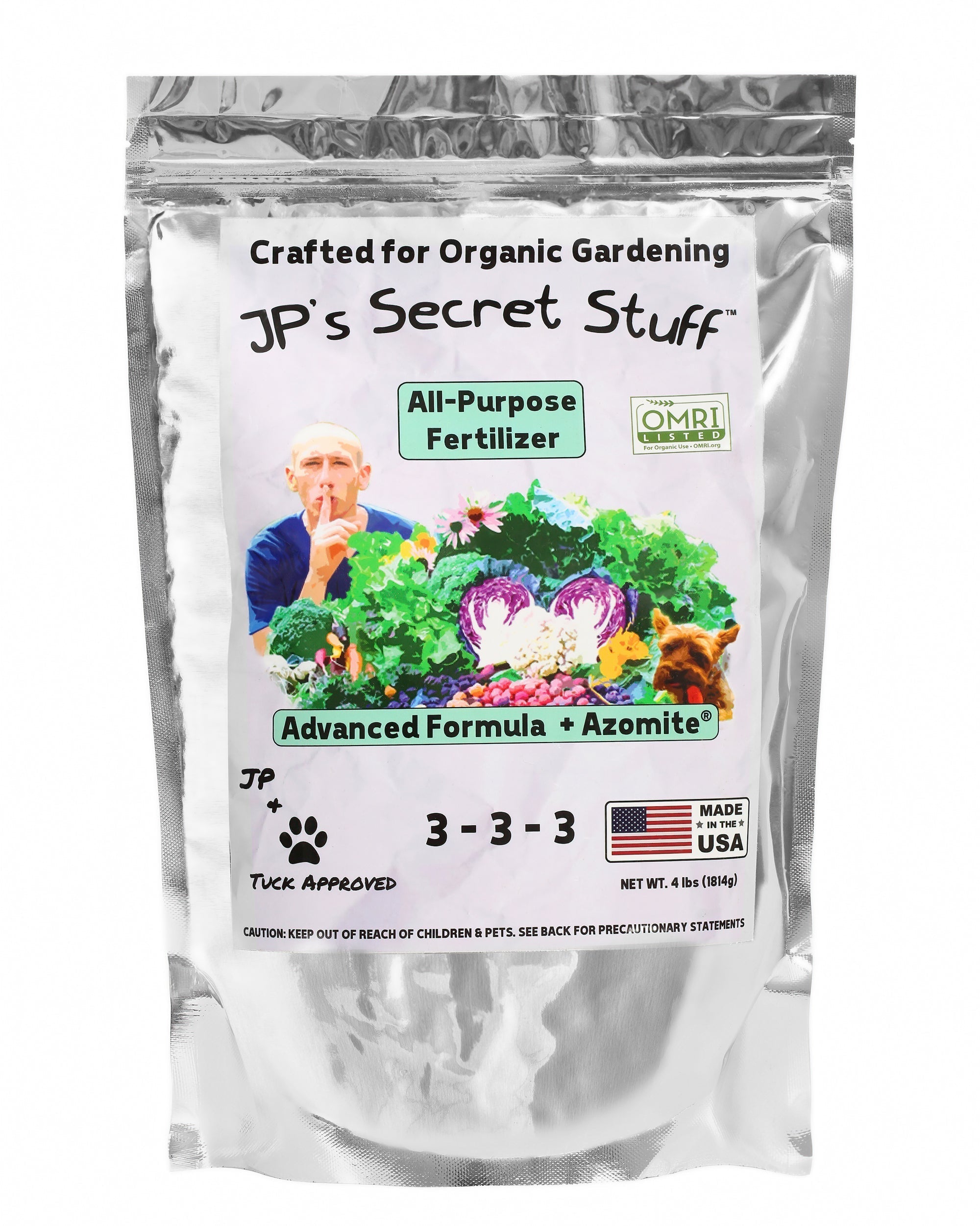 Secret Stuff Organic All Purpose Fertilizer 3-3-3 4lb